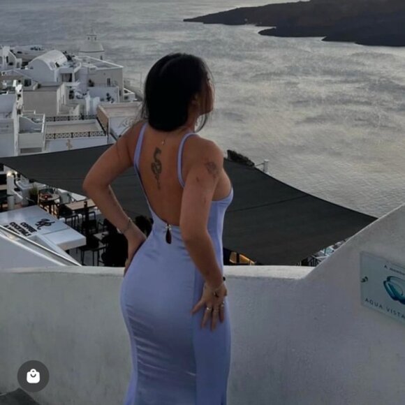 DAWANG Sen Sleeveless Maxi Dress in Periwinkle - Picture 3 of 6